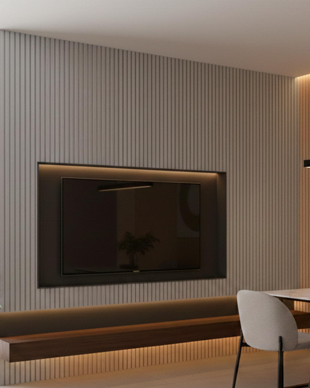 WALL PANEL 2,90 X 0,16 m - GRIS - Imagen 2