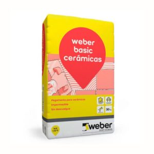 PEGAMENTO WEBER BASIC CERÁMICO X 25KG